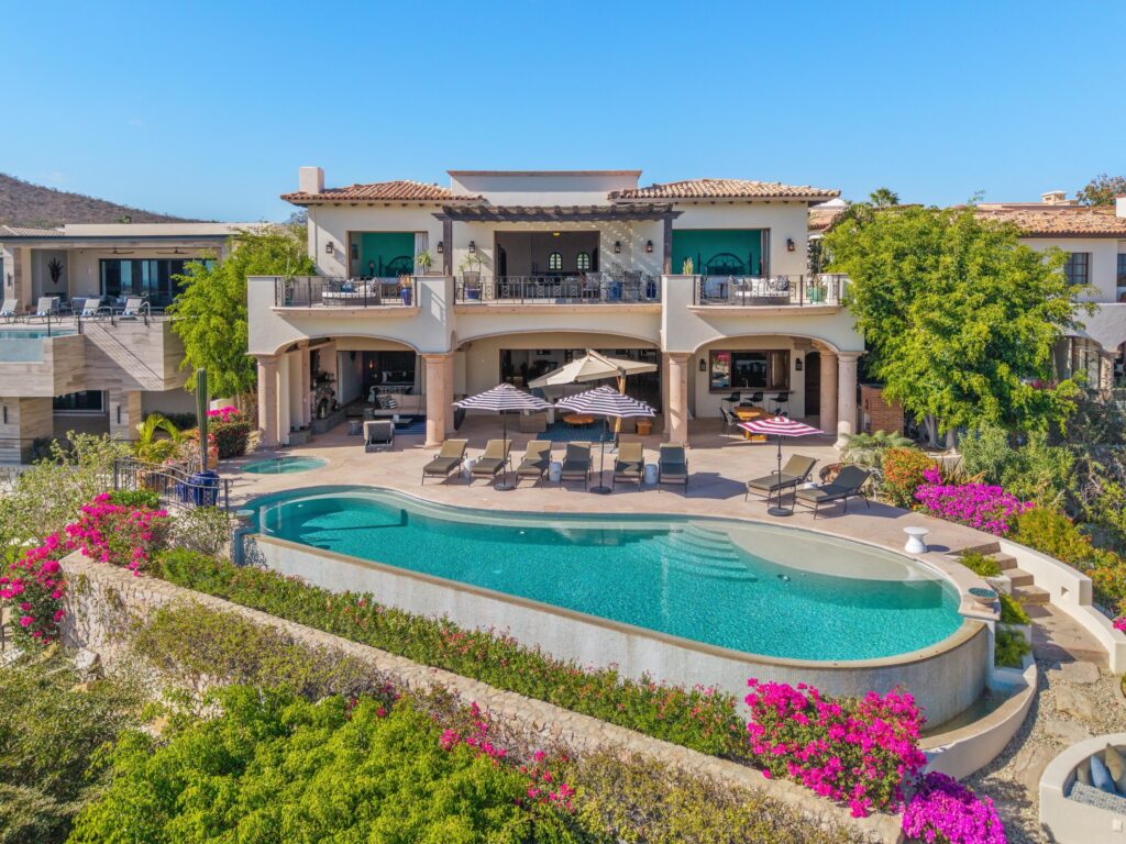 Cabo Golf Fundadores Experience Serenity at Casa Luna.Presented by Custom Homes Mexico, Casa Luna is a masterwork of modern luxury, perfectly positioned along the 8th fairway of the exclusive PLC Fundadores gated community, this ocean for sale