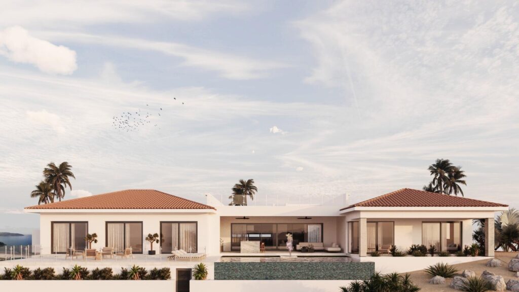 Cabo Golf El Altillo Casa Nirvana - Pre-Construction in Puerto Los Cabos Golf Club - Estimated Completion November 2026This single-level contemporary residence offers 5 bedrooms, 5.5 baths, TV room, 2-car garage, and covered terrace with BBQ. Designed with Wolf/Sub-Zero appliances, pool, spa, and roof deck with fire pit, Casa Nirvana blends modern comfort with resort-style living. Enjoy 4,413 sq ft of air-conditioned interiors and 9,083 sq ft total construction. Panoramic mountain and golf – L64 Mision de San Felipe, San Jose del Cabo, BS