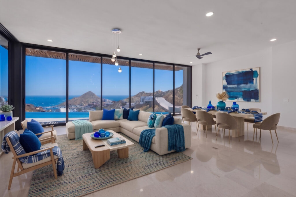 Cabo Golf Las Colinas Welcome to Casa Van Brunt located in Las Colinas in the private resort community of Cabo Del Sol. This residence is a two-story home sitting on nearly 12,000 square feet of land. The home is delivered fully furnished and overlooks the 12th hole of the Cove Club Golf Course. Enjoy it's outdoor living space with a large palapa and infinity-edge pool with – Oasis Golf Villa #49, Pacific, Pacific, BS