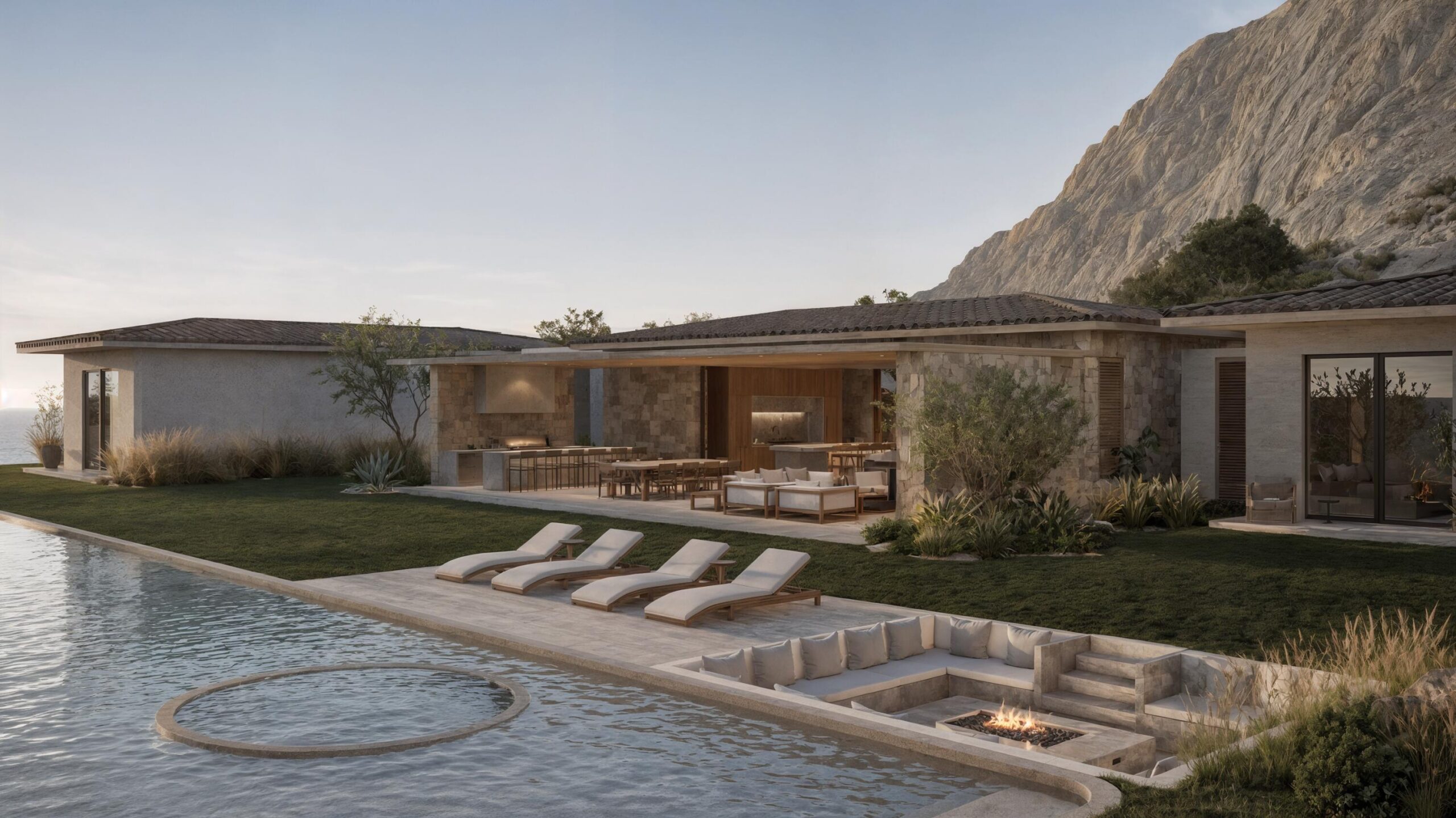 Cabo Golf Section 1- Las Colinas A true one-of-one, The Nivel Estate is a bold architectural statement where scale, craftsmanship, and innovation converge. Spanning 18,000 square feet of seamless indoor-outdoor living, the home was recently featured in The Wall Street Journal. Perched atop Querencia Golf and Beach Club, it commands sweeping 270-degree for sale
